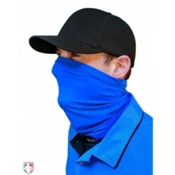 UMPLIFE Neck Gaiter -The Ball Gears Sales ULF GAITER PB UMPLIFE Neck Gaiter Light Blue Worn Up Front Angled