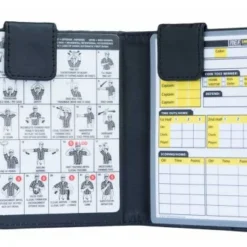 UMPLIFE Pro Grade Magnetic "Book" Style 5" Umpire Lineup Card Holder / Game Card Referee Wallet -The Ball Gears Sales ULF MINI PRO GRADE MAGNETIC BOOK STYLE UMPIRE LINE UP CARD HOLDER GAME CARD REFEREE OPEN WITH CARDS