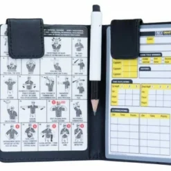 UMPLIFE Pro Grade Magnetic "Book" Style 5" Umpire Lineup Card Holder / Game Card Referee Wallet -The Ball Gears Sales ULF MINI PRO GRADE MAGNETIC BOOK STYLE UMPIRE LINE UP CARD HOLDER GAME CARD REFEREE OPEN WITH PENCIL