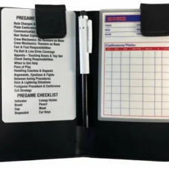 UMPLIFE XL Magnetic “Book” Style 6.5” Umpire Lineup Card Holder -The Ball Gears Sales ULF OSB Pro Grade Magnetic Book Style 6.5 Umpire Lineup Card Holder Game Card Referee Wallet baseball cards