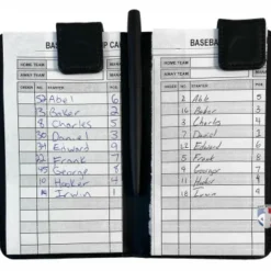 UMPLIFE XL Magnetic “Book” Style 6.5” Umpire Lineup Card Holder -The Ball Gears Sales ULF OSB Pro Grade Magnetic Book Style 6.5 Umpire Lineup Card Holder Game Card Referee Wallet lineup cards wm