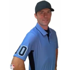 4" Black On Light Blue On White Precision-Cut Number -The Ball Gears Sales UM03 CB BK with N4 SUB BPBW