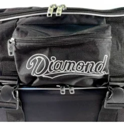Diamond Umpire Gear Diamond Ultimate 33" Wheeled Umpire Equipment Bag With Telescopic Handle -The Ball Gears Sales WHLDLX UMP 33 Diamond Ultimate 33 Wheeled Umpire Equipment Bag with Telescopic Handle Close Up Pocket