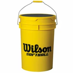Wilson Softball Ball Bucket W/ Padded Lid