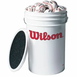Wilson Ball Bucket With 3 Dozen Wilson A1030 Baseballs