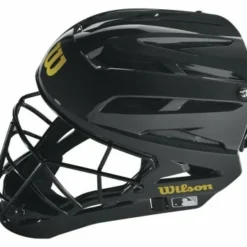 Wilson Umpire Gear Wilson MLB Pro Stock Steel Umpire Helmet -The Ball Gears Sales wta5801bl pro stock umpire helmet steel bl ye vents